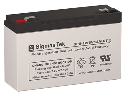 National Power GS026R3WLP Replacement Emergency Light Battery | 6V/12 AH | Sealed Lead Acid Battery | Pro Battery Specialists