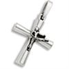 Sterling Silver Martial Arts Cross Pendant