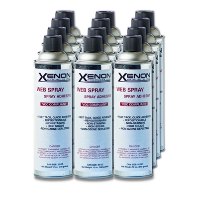 Xenon Spray Adhesive Web - 1 Can - Spray Glue for screen printing