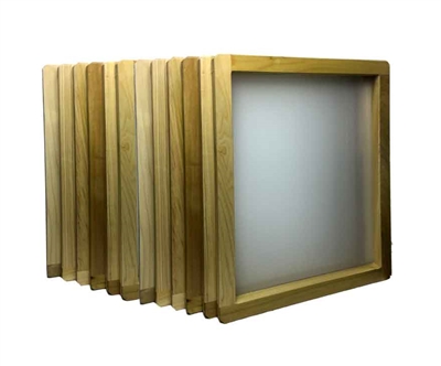 Wood Screen 20" x 24" With 86 White Mesh 12 Bundle
