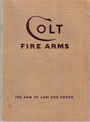 Colt Firearms. Sales Catalogue Jan 1932