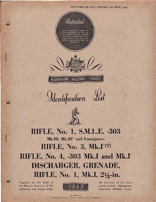 A.M.F Identification List. 1945. S,M,L,E,303
