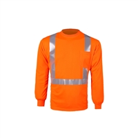 2WI TLB123C-2 - High Viz Long Sleeve Birdseye T-shirt