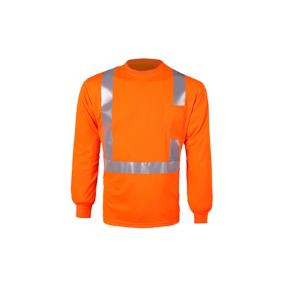 2WI TLB123C-2 - High Viz Long Sleeve Birdseye T-shirt