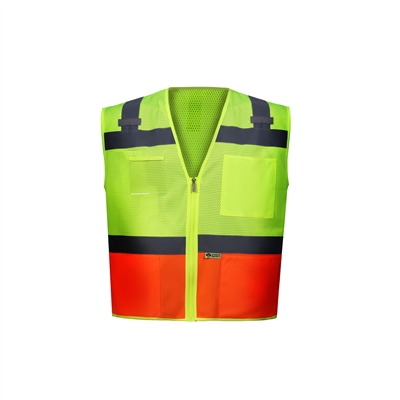 550ORC-2 - Orange Contrast Two Tone Vest