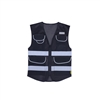 2WI-CV-BK - Premium Black Safety Vest
