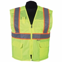 2W International MS330C-2/MS530C-2 Contrast High Viz Vest