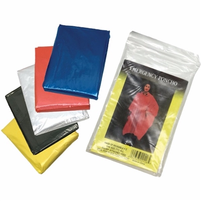 2W International PE5080/PE5080-CL Polyethylene Emergency Poncho