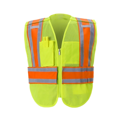 2WI-PWB503OR- Color Coded Orange Safety Vest