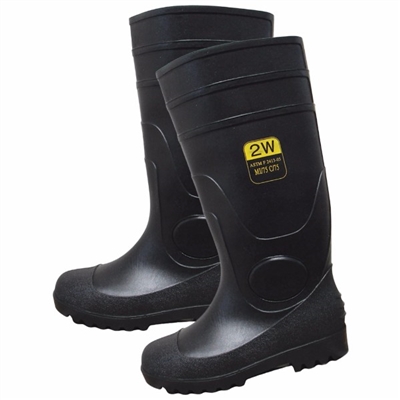 2W International SPT-16 PVC Knee Boots, Plain Toe