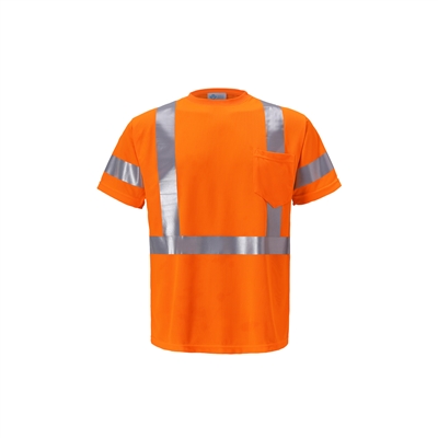 2WI TB113C-3 - High Viz Short Sleeve Birdseye T-shirt