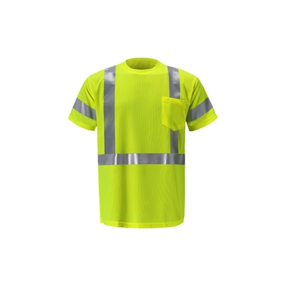 2WI TB115C-3 - High Viz Short Sleeve Birdseye T-shirt