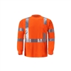 2WI LB133C-3 - High Viz Long Sleeve Birdseye T-shirt