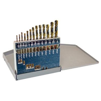 Alfa Tools Premium Black Oxide & Gold Finish Jobber Drill Set