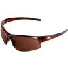 Bullhead 1678 Wahoo Brown Flash Mirror Safety Glasses