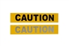 BT-REF-CAUTION Yellow Barricade Tape Black/Silver Reflective Print: CAUTION