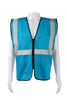 BVM-S1 ANSI NON-Rated Lake BLUE Mesh Safety Vest for Enhanced Safety & Identification