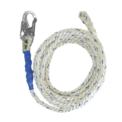 FallTech 8200 200 inch Vertical Lifeline W/ Snaphook On One End