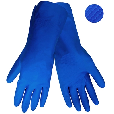 Global Glove 150 Unsupported Blue Latex Gloves