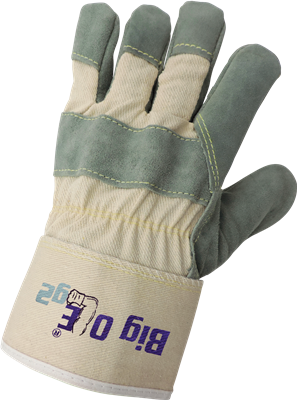 Big OleÂ® g2 Premium-Grade Double Tanned Leather Palm Gloves with 9 oz Cotton Canvas Back - 2000
