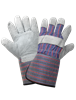 Economy Split Cowhide Palm Gloves with a Cotton Canvas Back and an Extra Heavy Inner Lining - 2300GC