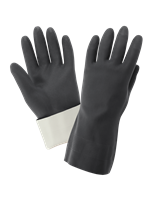 FrogWearÂ® Premium Black Flock-Lined 30-Mil Neoprene Unsupported Gloves with Honeycomb Pattern Grip - 230F