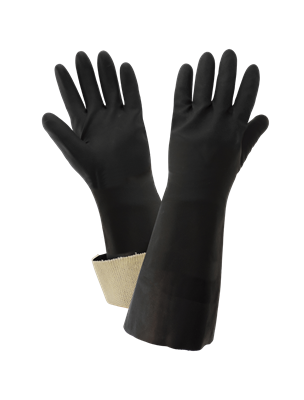 FrogWearÂ® Supported Rough Finished Neoprene Chemical Handling Gloves - LIMITED STOCK - 245CT