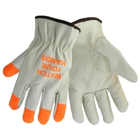 Global Glove 3200WH Cow Grain Driver Style Gloves