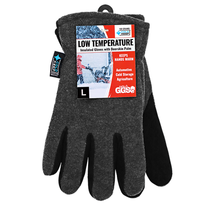 Premium-Grade Patch Palm Suede Deerskin Insulated Gloves - 3300DSIN