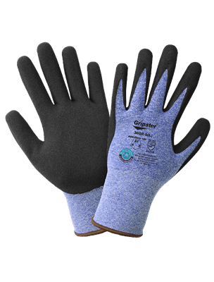 GripsterÂ® General Purpose 15-Gauge Rubber Coated FDA Compliant Gloves Made with Recycled Polyester - 360R