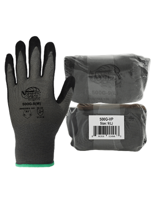 Tsunami GripÂ® Light Mach Finish Nitrile-Coated Nylon Vend-Pack Gloves with Cut, Abrasion, and Puncture Resistance - 500G-VP