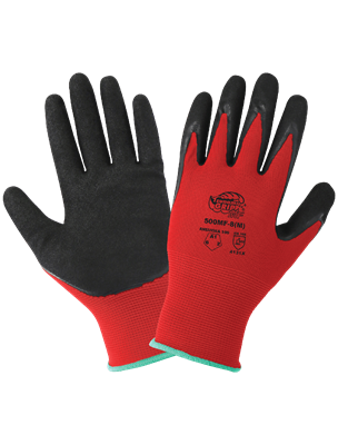 Tsunami GripÂ® MF Double-Dipped Mach Finish Nitrile Coated Retail Ready Gloves with Cut, Abrasion, and Puncture Resistance - 500MF-T