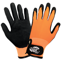 Tsunami GripÂ® MF High-Visibility Mach Finish Nitrile Coated Nylon Gloves with Cut, Abrasion, and Puncture Resistance - 510MFV