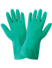 FrogWearÂ® - Unsupported gloves, sea green nitrile, 11-mil thickness, unlined, wave pattern grip, 12 inches in length, ambidextrous, rolled/beaded cuff.  FDA compliant.  12 dozen pairs per case.