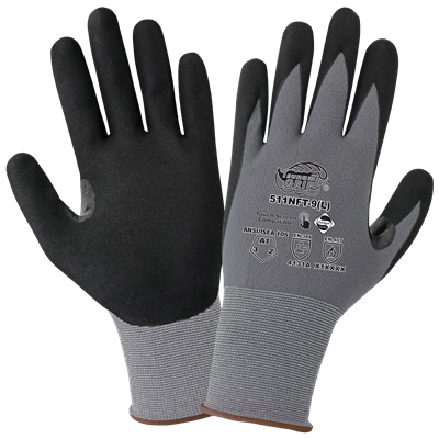 Tsunami GripÂ® General Purpose Touch Screen Gloves Coated with New Foam Technology Nitrile - 511NFT