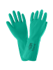 FrogWearÂ® Unsupported, Chlorinated, 13-Inch, 16-Mil, Sea Green Nitrile Gloves with a Bisque Grip Finish - 516