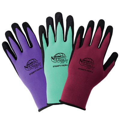 Tsunami GripÂ® XFT Variety Pack of Xtreme Foam Technology Nitrile Coated Nylon Gloves - 578XFT