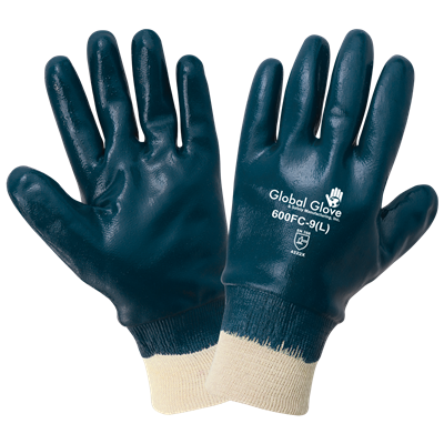 Premium Solid Nitrile Fully Coated Two-Piece Jersey Gloves - 600FC