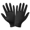 Panther-GuardÂ® Heavyweight Nitrile, Powder-Free, Industrial-Grade, Raised Micro-Diamond Pattern, Black, 6-Mil, 9.5-Inch Disposable Gloves - 908BPF