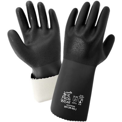 FrogWearÂ® Premium Neoprene Rough Finish 13-Inch Chemical Handling Gloves - 9913R
