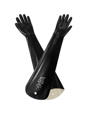FrogWearÂ® Premium Neoprene Smooth Finish 32-Inch Shoulder-Length Chemical Handling Gloves - 9932