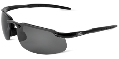 SwordfishÂ® Smoke Anti-Fog Lens, Matte Black Frame Safety Glasses - BH1063AF