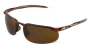 SwordfishÂ® Brown Flash Mirror Lens, Crystal Brown Frame Safety Glasses - BH10711