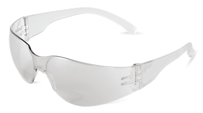 Torrentâ„¢ Clear 2.0 Diopter Bifocal Reader Style Lens, Frosted Clear Frame Safety Glasses - BH11120