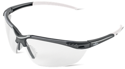 MojarraÂ® Clear Anti-Fog Lens, Shiny Pearl Gray Frame Safety Glasses - BH1191AF