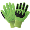 Cotton/Polyester Corded Impact Protection Gloves with a Double Palm - C18GRCPB