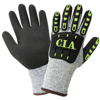 Vise GripsterÂ® C.I.A. Cut, Impact, Abrasion, and Puncture Resistant Low-Temperature Gloves with a Rubber-Coated Palm - CIA300INT