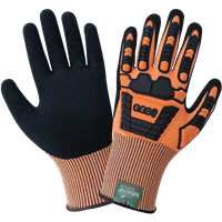 Vise GripsterÂ® C.I.A. High-Visibility Cut and Impact Resistant Nitrile Coated Gloves Made with TuffaleneÂ® Platinum - CIA388XFT