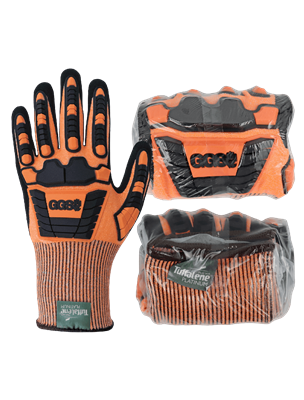 Vise GripsterÂ® C.I.A. High-Visibility Cut and Impact Resistant Nitrile Coated Vend-Packed Gloves Made with TuffaleneÂ® Platinum - CIA388XFT-VP