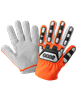 High-Visibility Cut and Impact Resistant Mechanics Style TuffaleneÂ® Gloves with Goatskin Palm - CIA7600